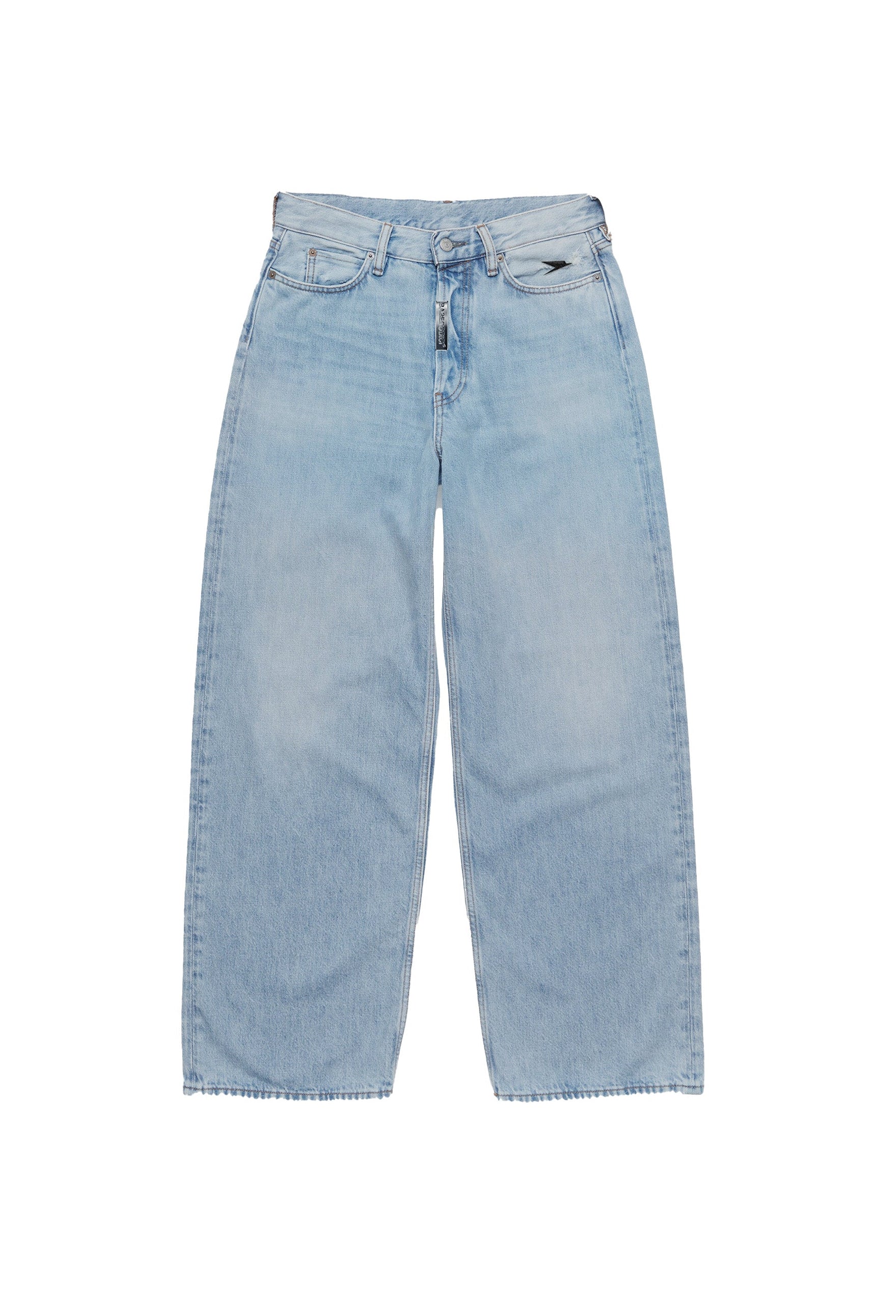 Denim Pants “DE LA RUE À LA RUE” BackLogo Light Blue