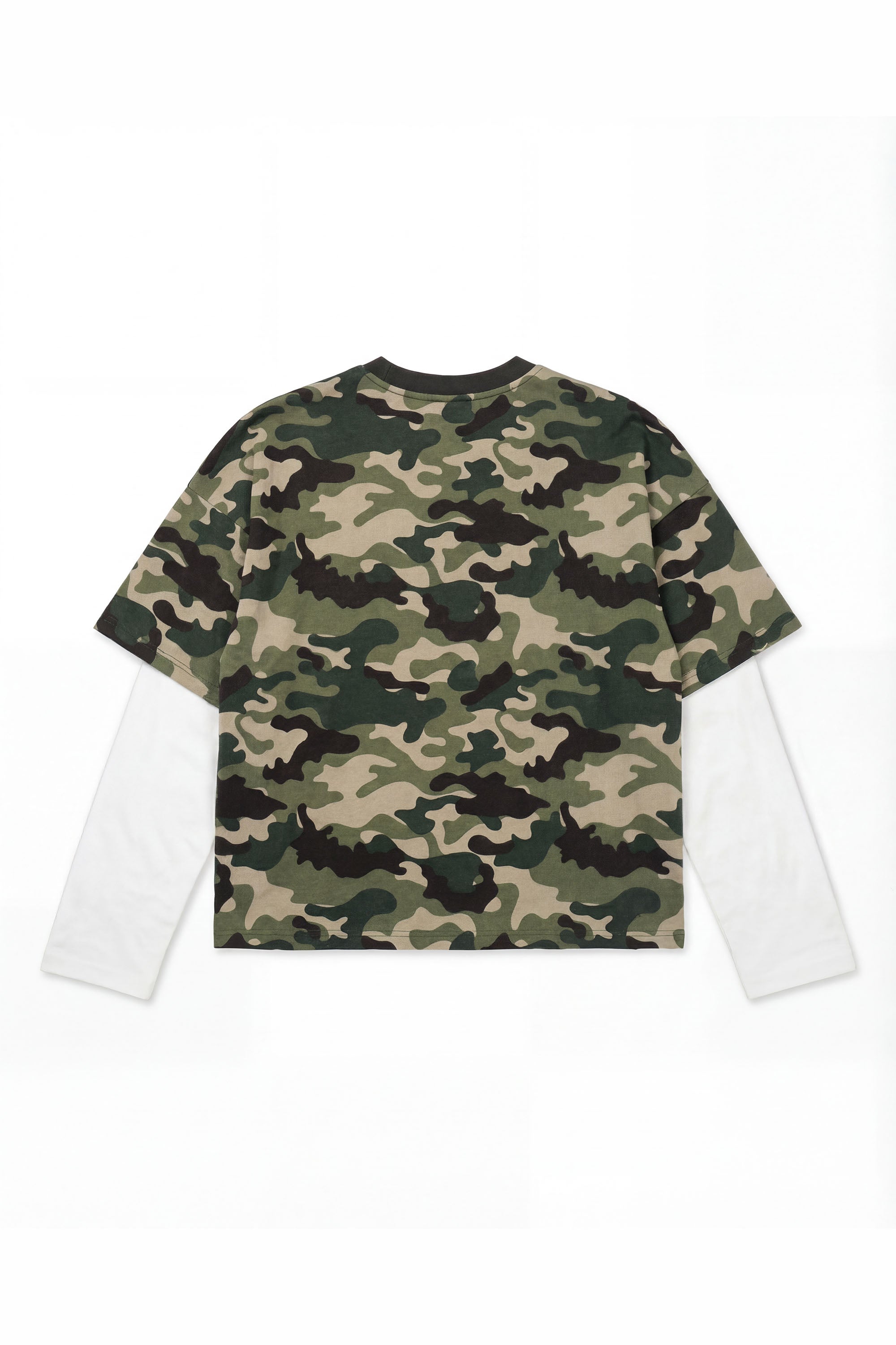 Longsleeve "DETROIT" Camo Green