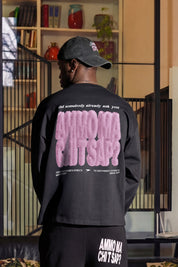 Longsleeve "AMMO" CHI'T'SAP Black/FurryPink