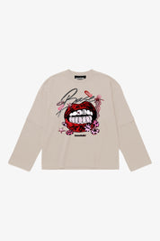 Longsleeve "B12LAB" BiteTheDust Beige