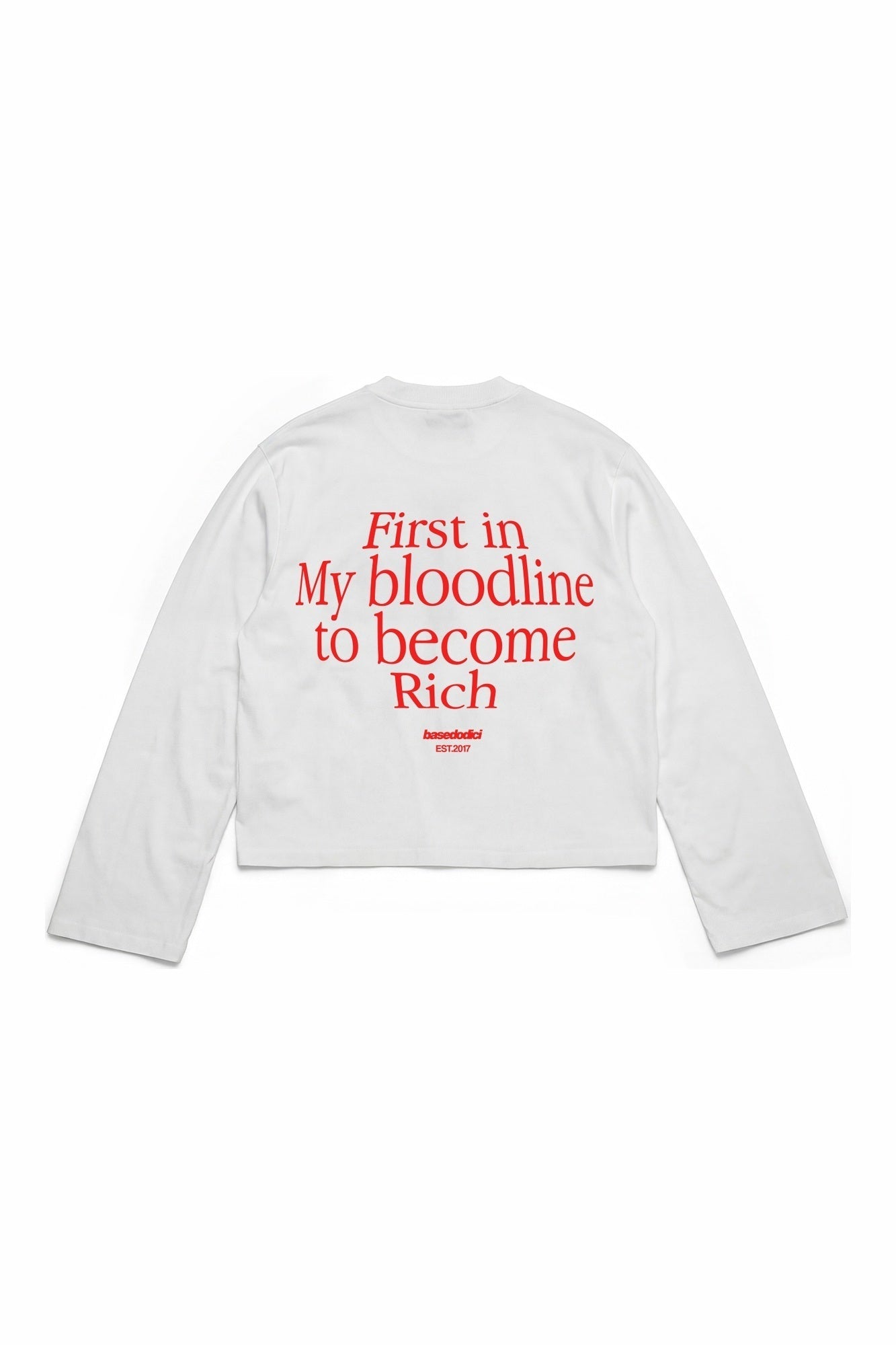 Longsleeve "B12LAB" Bloodline White/Red