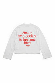 Longsleeve "B12LAB" Bloodline White/Red