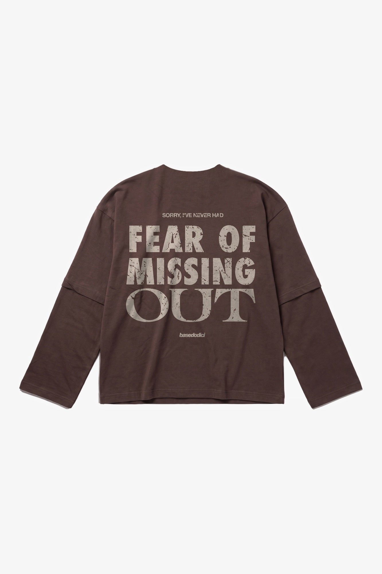 Longsleeve "B12LAB" FOMO Brown/Sand