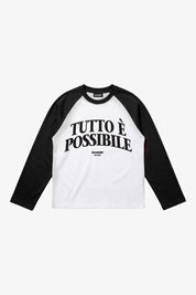 Longsleeve "B12LAB" TuttoèPossibile White-Black/Black