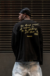 Longsleeve "BROKENNESS" Statement Black