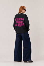 Longsleeve "VIRAL EDIT" FaccioLaBrava Black/GlitterPink
