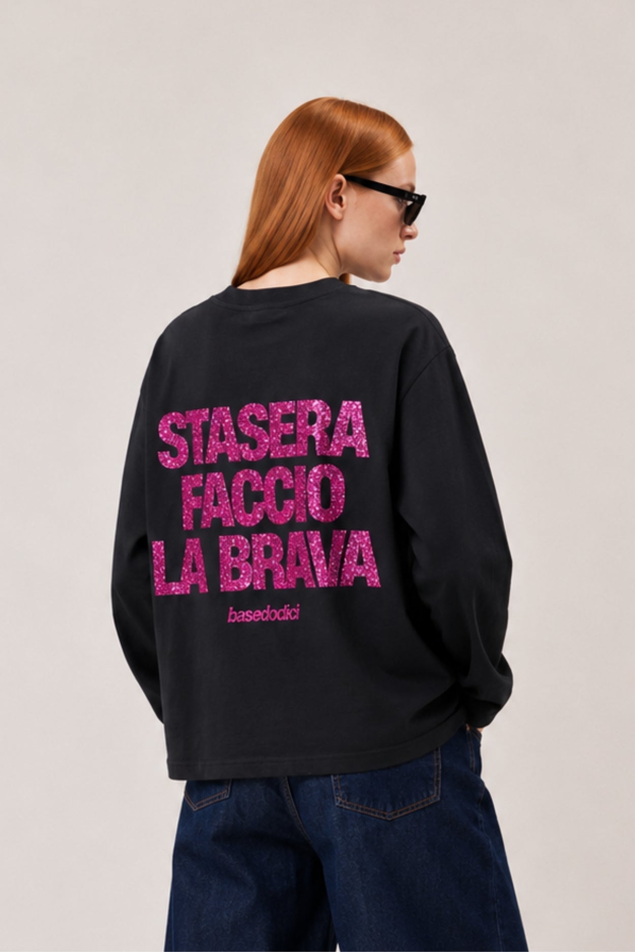 Longsleeve "VIRAL EDIT" FaccioLaBrava Black/GlitterPink