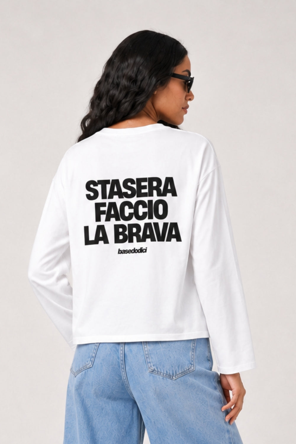 Longsleeve "VIRAL EDIT" FaccioLaBrava White/Black