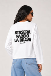 Longsleeve "VIRAL EDIT" FaccioLaBrava White/Black