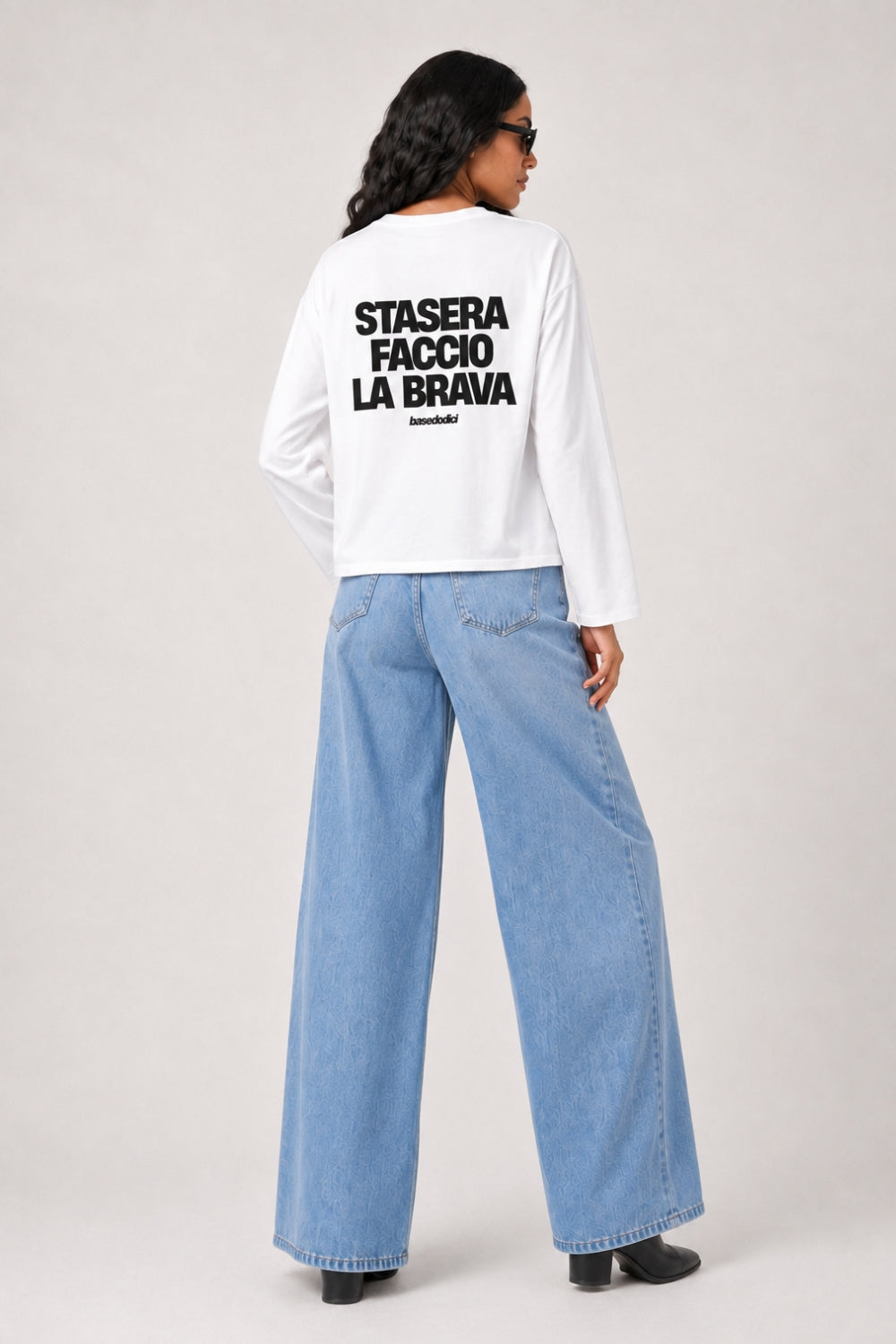 Longsleeve "VIRAL EDIT" FaccioLaBrava White/Black