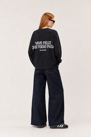 Longsleeve "VIRAL EDIT" ViveFeliz Black/Glitter