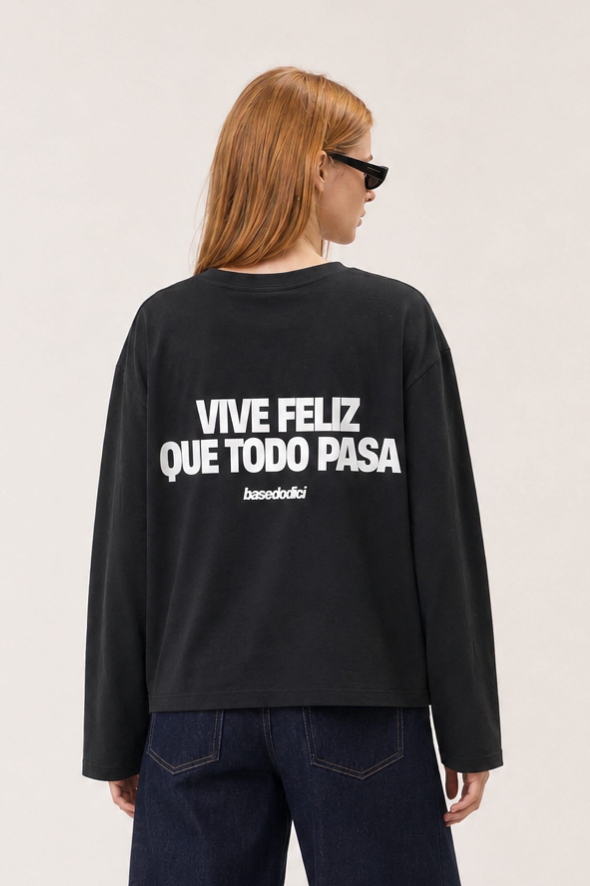 Longsleeve "VIRAL EDIT" ViveFeliz Black/White