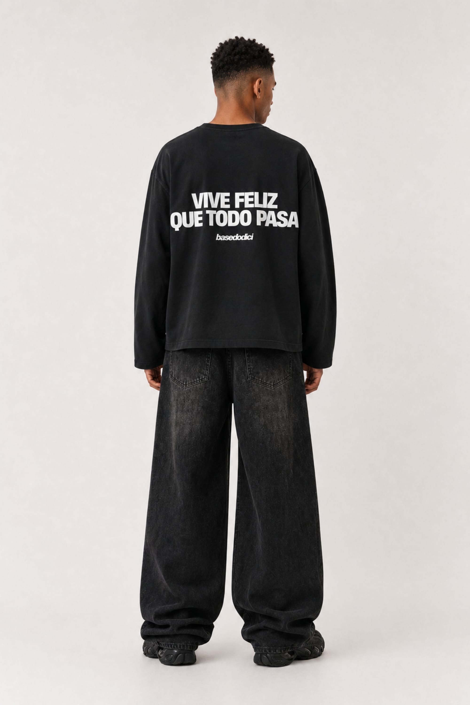 Longsleeve "VIRAL EDIT" ViveFeliz Black/White