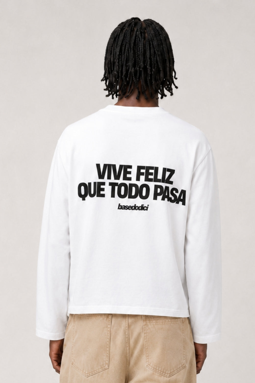 Longsleeve "VIRAL EDIT" ViveFeliz White/Black