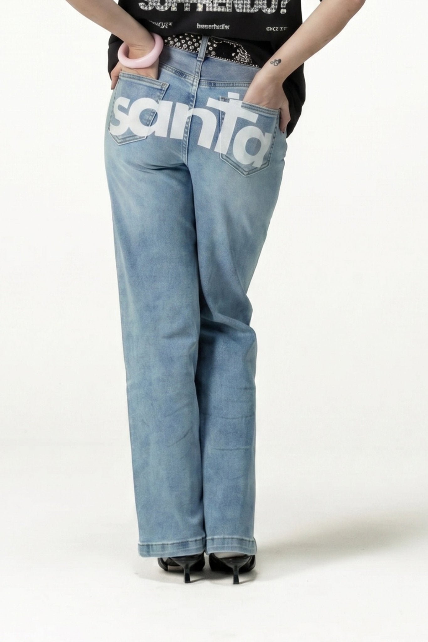 Look "COPY&PASTE" MiStaiSoffrendo Black Santa LightBlue