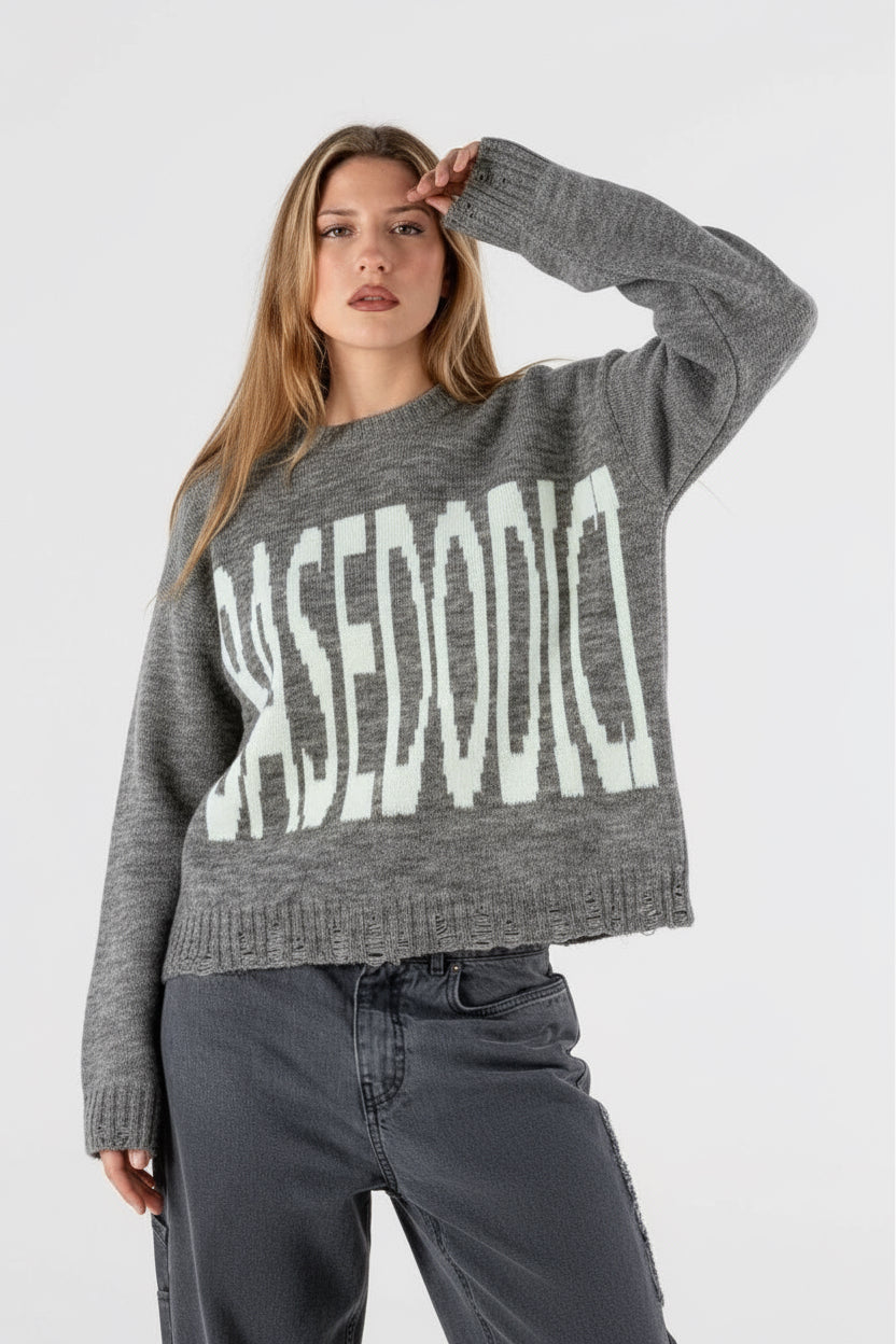 Heavy Knitwear “DYSTOPIA” Grey