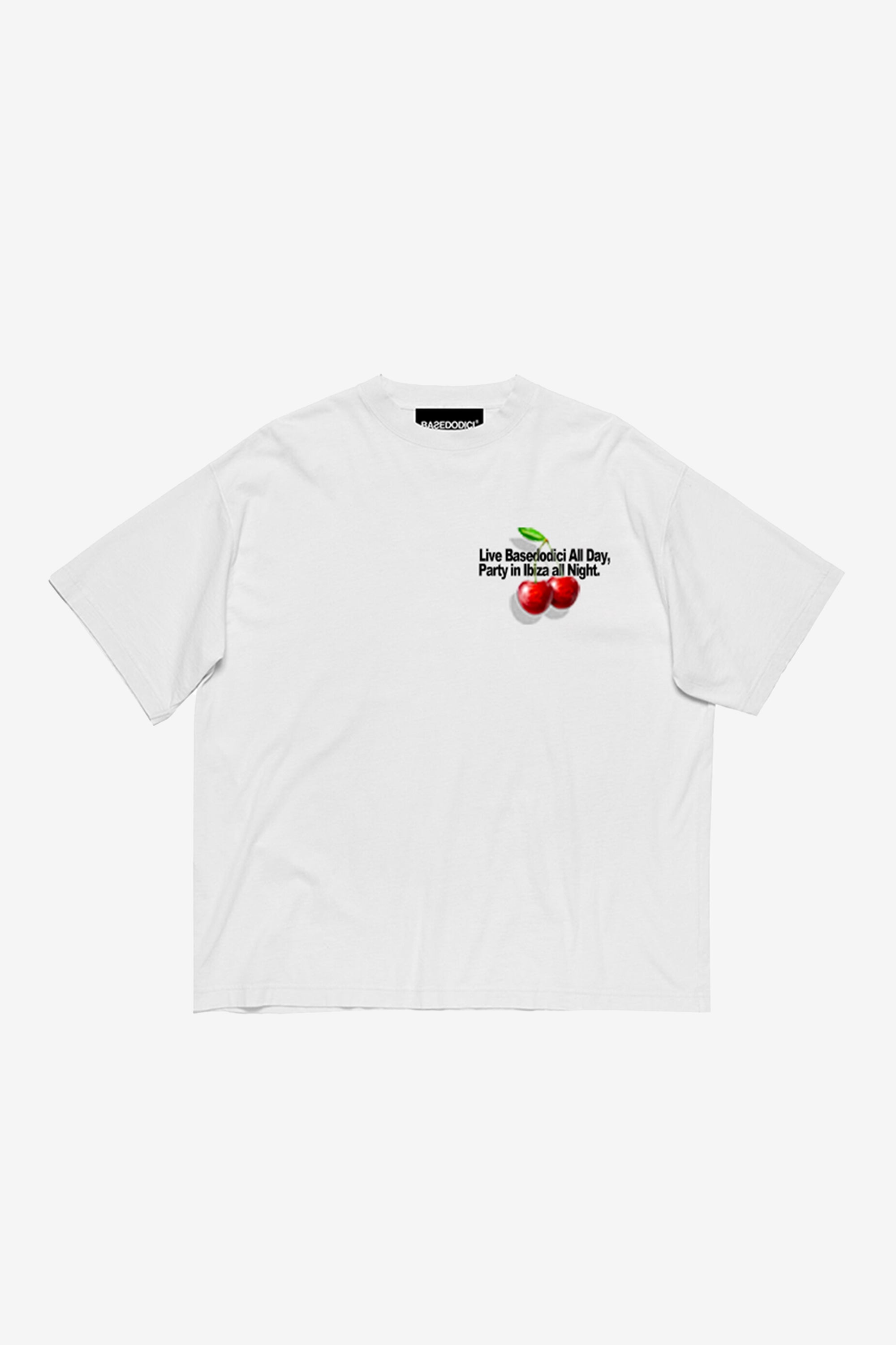 T-Shirt "IBIZA" Cherry White