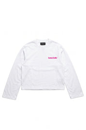 Longsleeve "4PLAYERS" BackLogo 12 White/GlitterPink