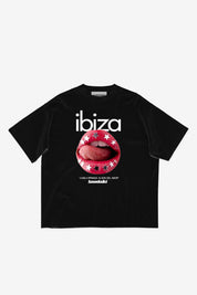 T-Shirt "IBIZA" Lips Black