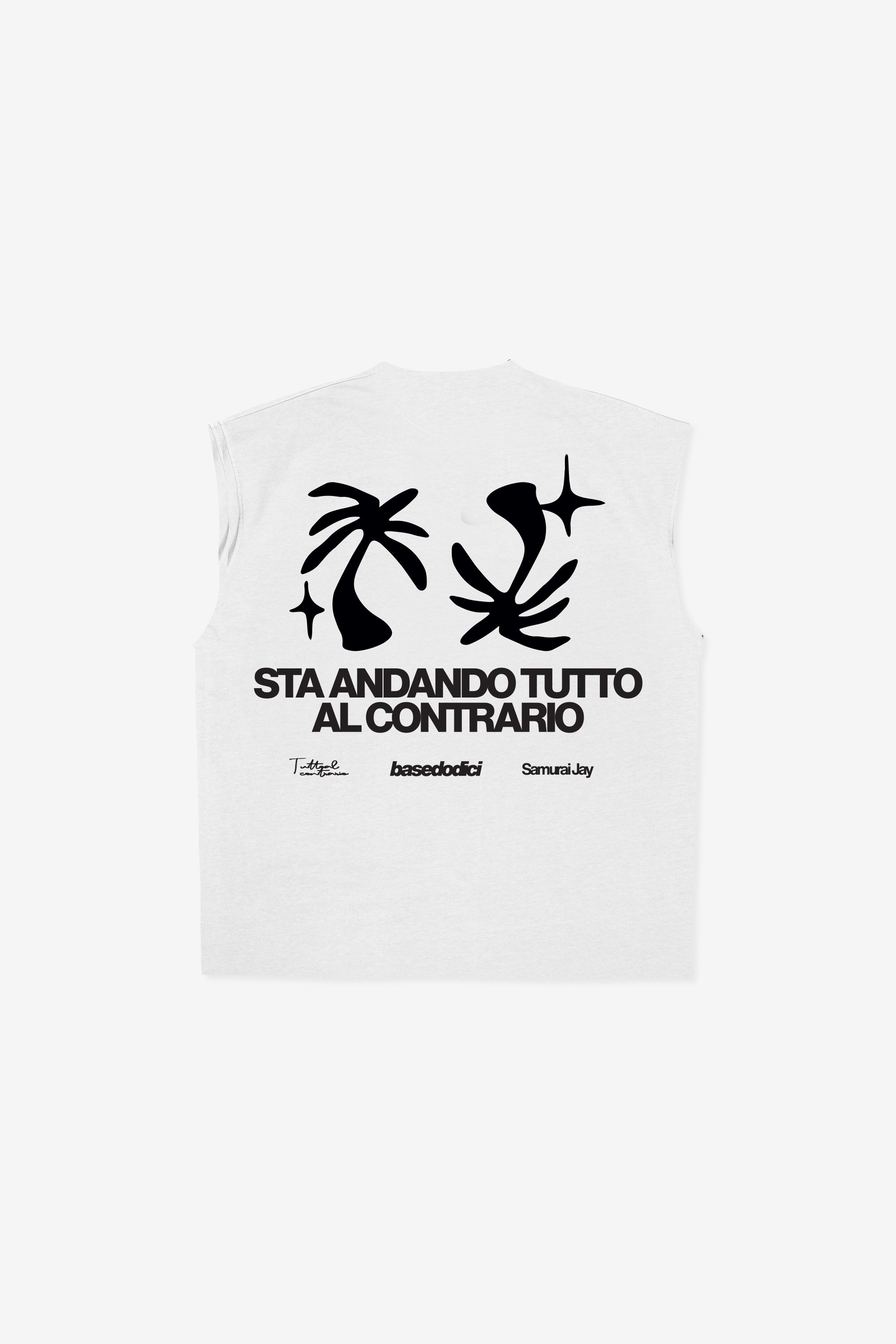 Tank "SAMURAIJAYxBASEDODICI" TuttoSbagliato White