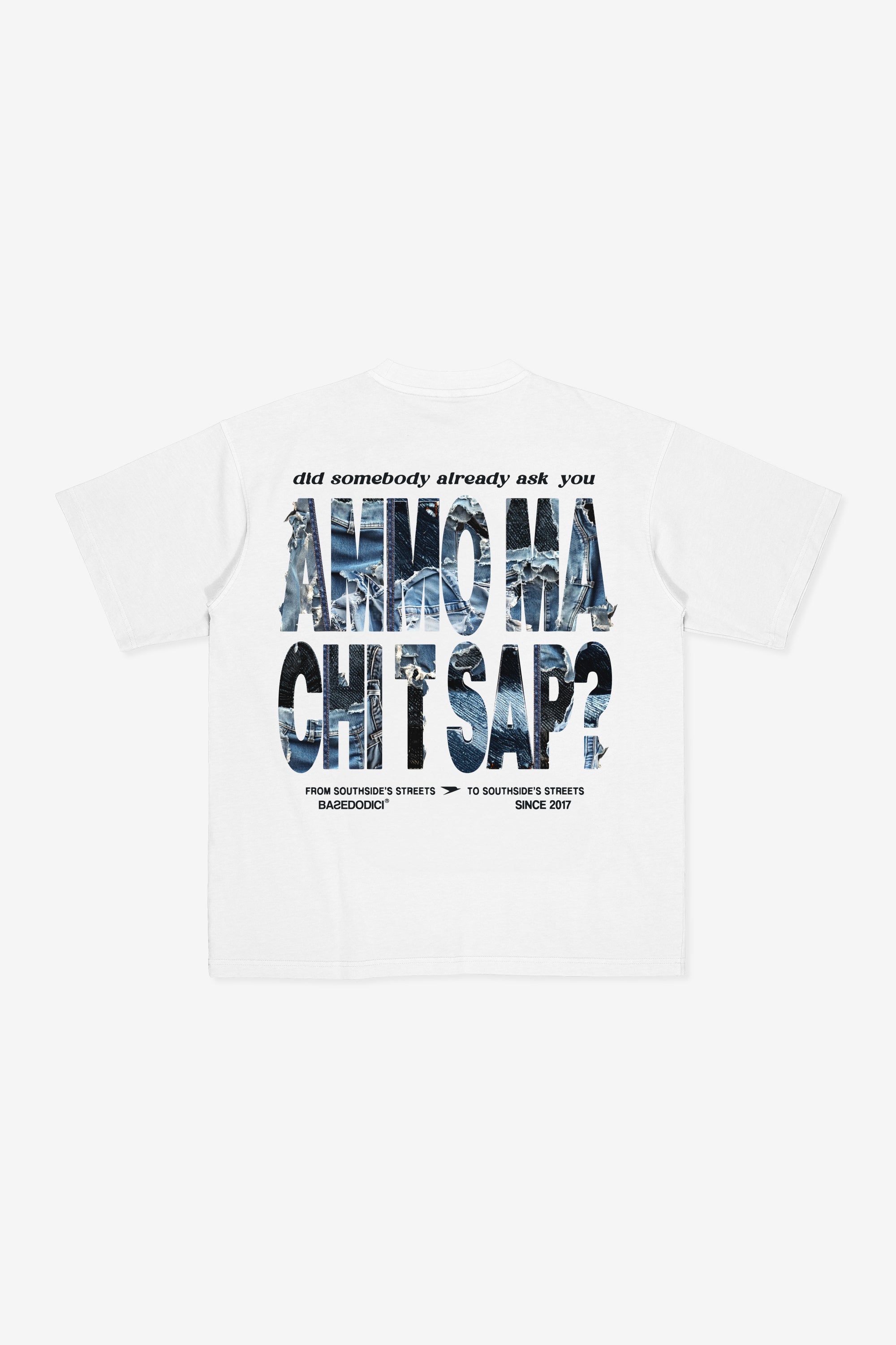 “AMMO” CHI'T'SAP T-Shirt White/Denim