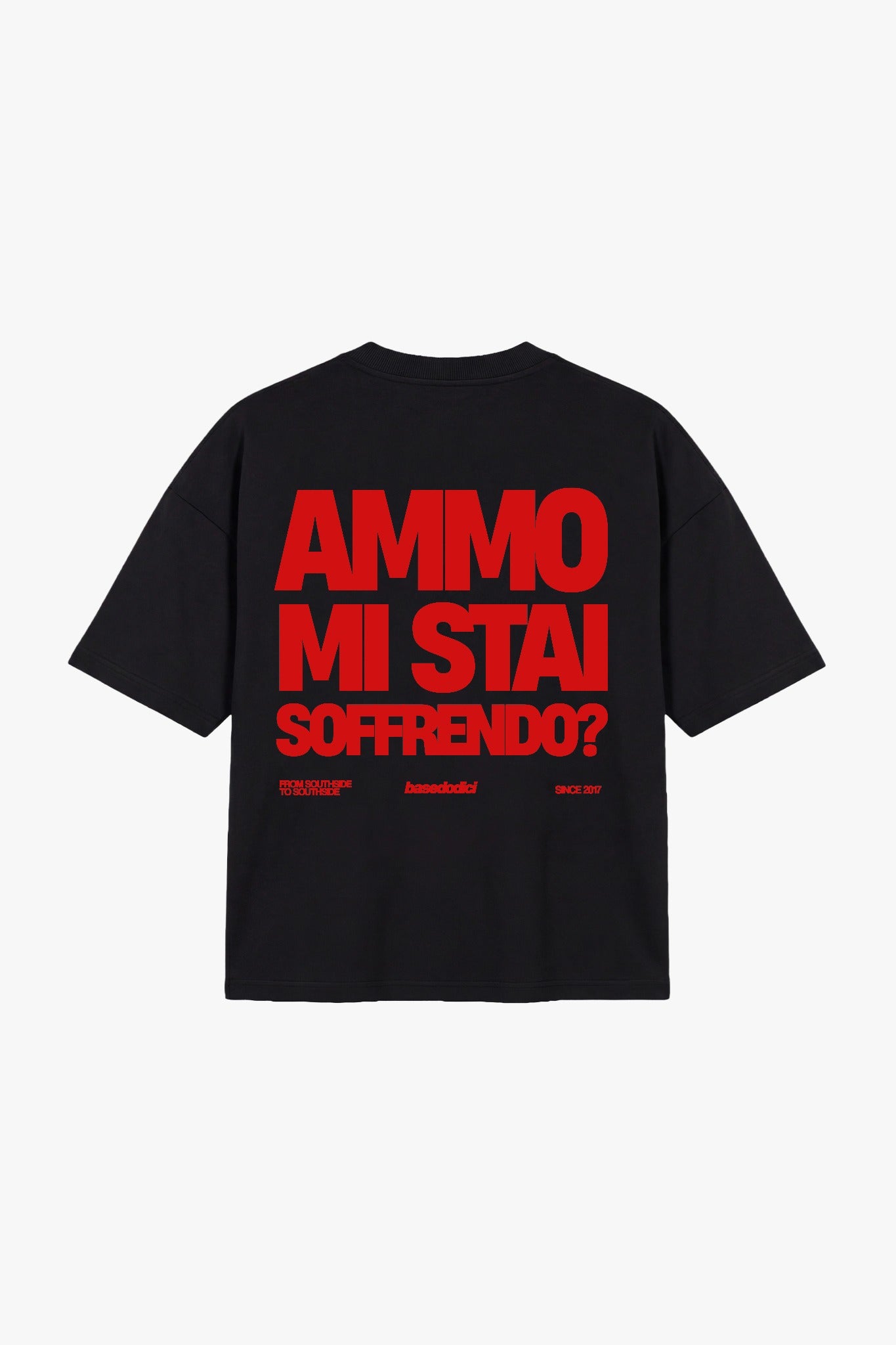 T-Shirt "COPY&PASTE" MiStaiSoffrendo Black/Red