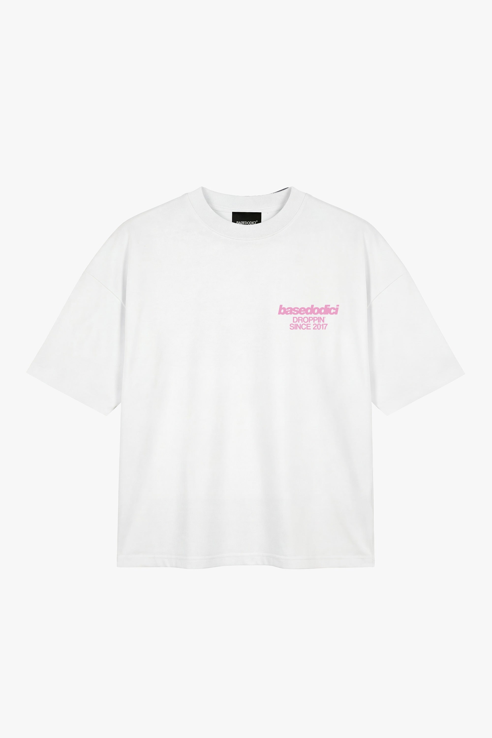 T-Shirt "COPY&PASTE" MiStaiSoffrendo White/Pink