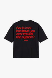 T-Shirt "COPY&PASTE" SexIsCool Black/Red