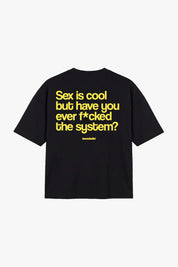 T-Shirt "COPY&PASTE" SexIsCool Black/Yellow