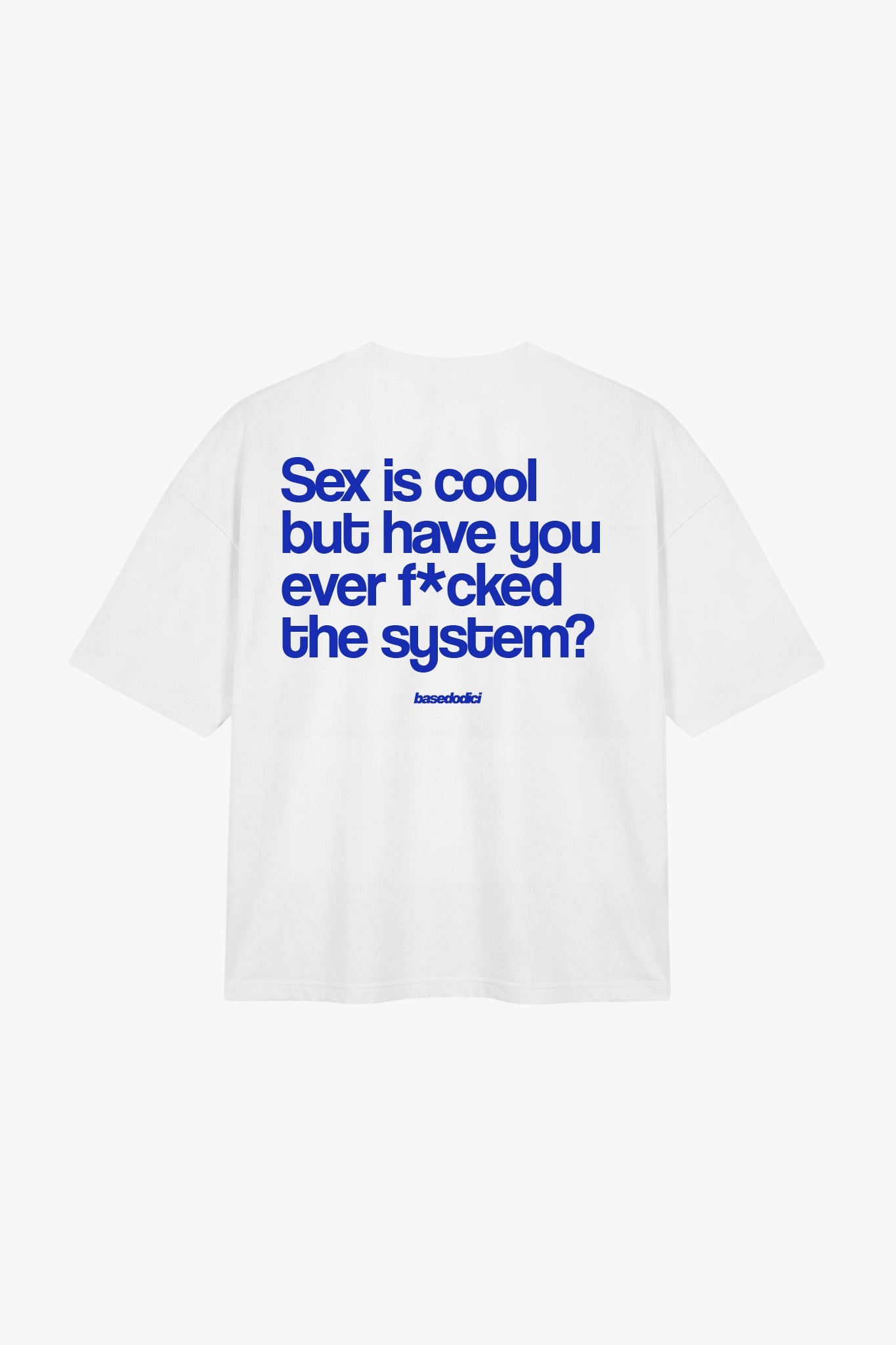 T-Shirt "COPY&PASTE" SexIsCool White/Blue