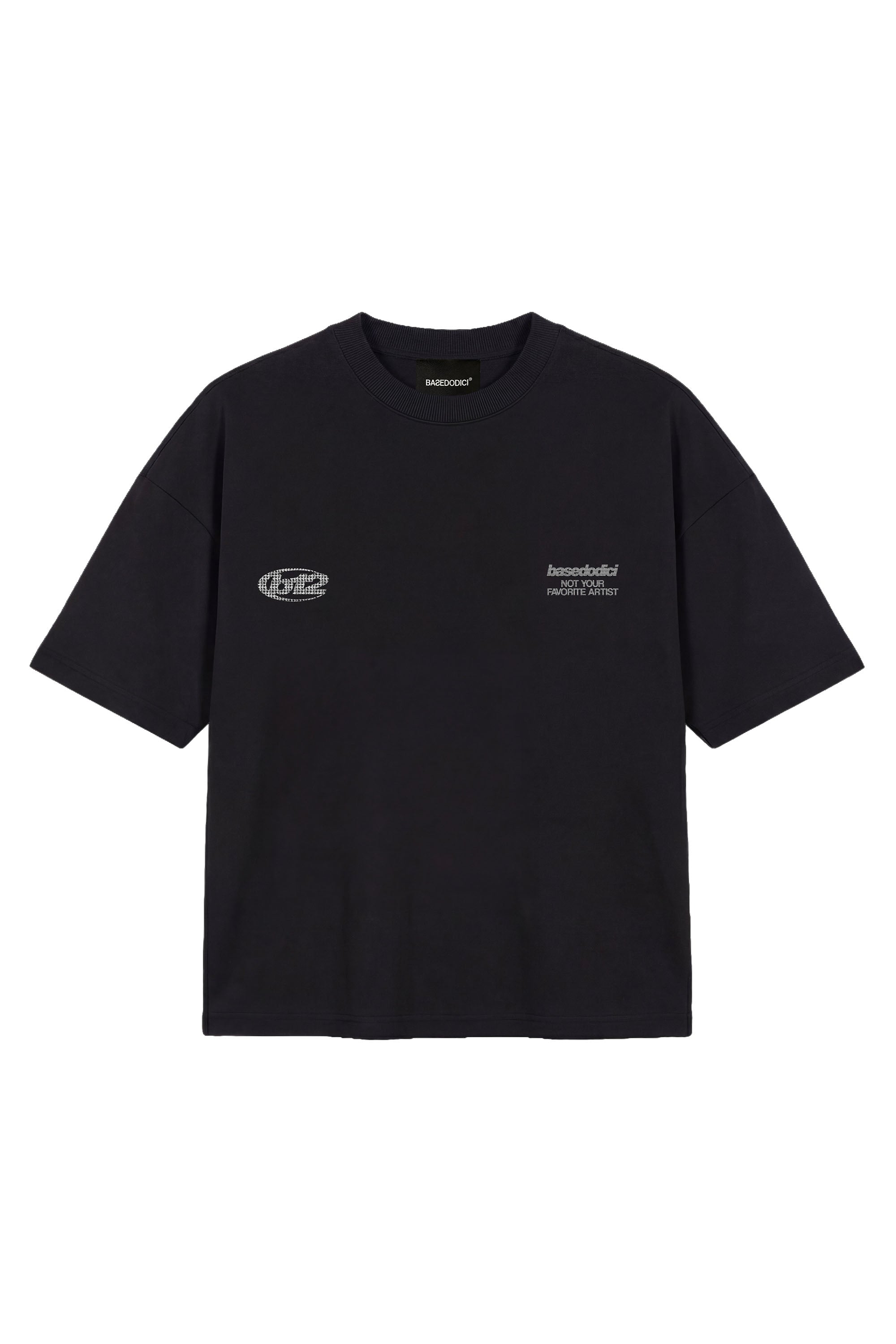 T-Shirt "COPY&PASTE" Rihanna Black/Grillz