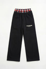 Fleece Pants "FOR DREAMERS" DoubleLayer Logo Black/Red