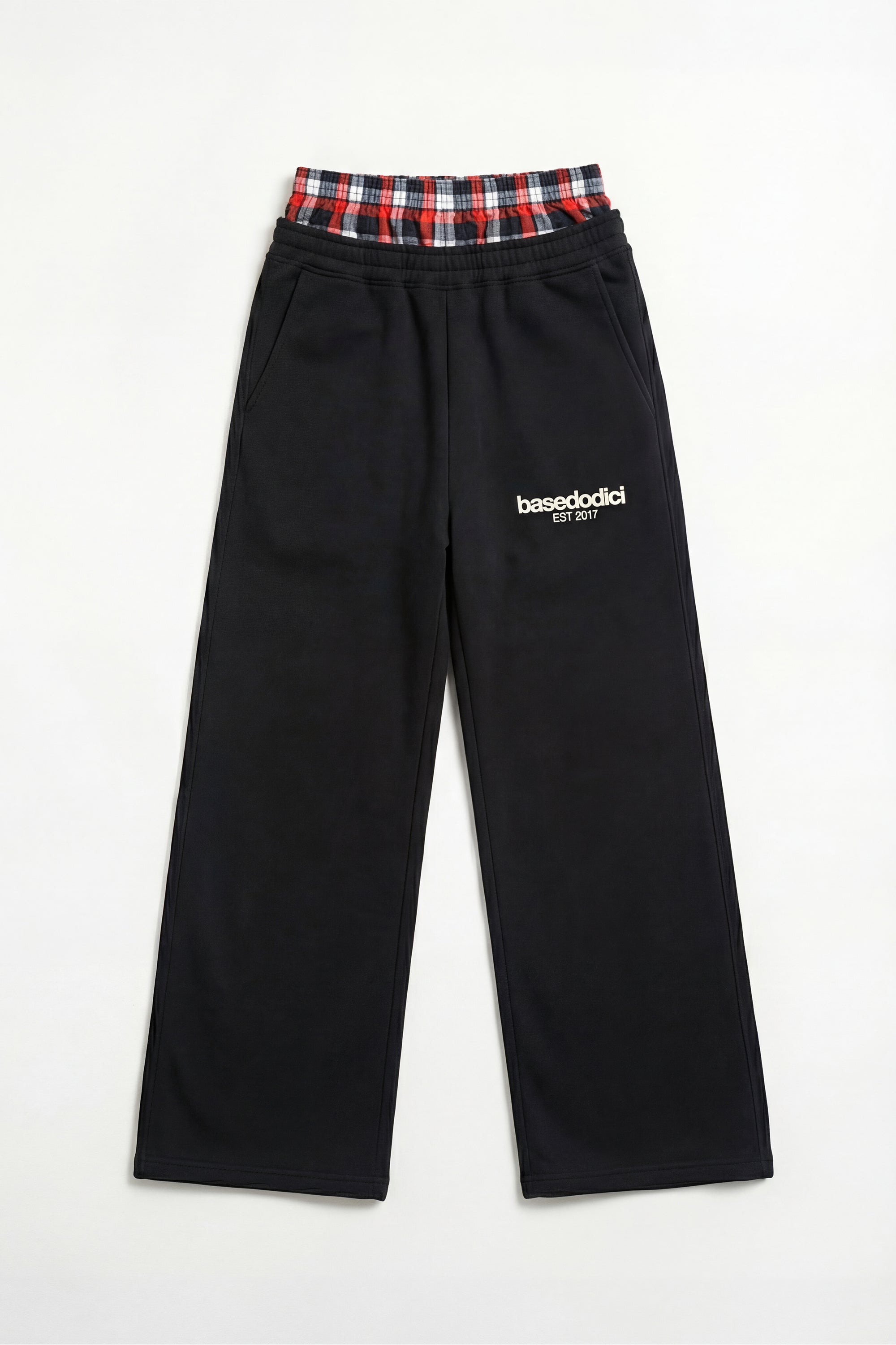 Fleece Pants "FOR DREAMERS" DoubleLayer Logo Black/Red