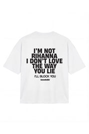 T-Shirt "COPY&PASTE" Rihanna White/Black