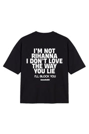 T-Shirt "COPY&PASTE" Rihanna Black/White