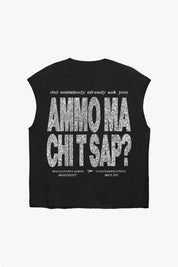 Tank "AMMO COUTURE" CHI'T'SAP Black/Glitter