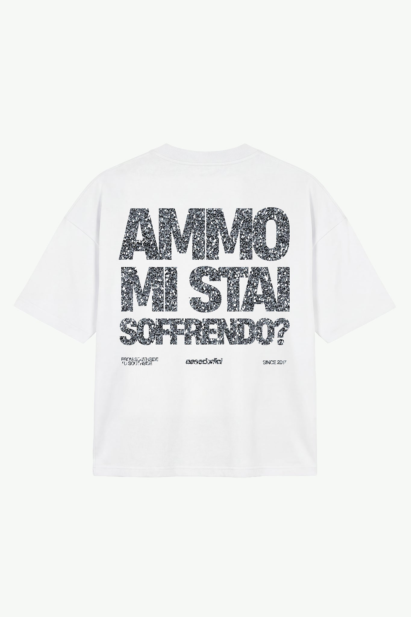 T-Shirt "AMMO COUTURE" MiStaiSoffrendo White/Glitter