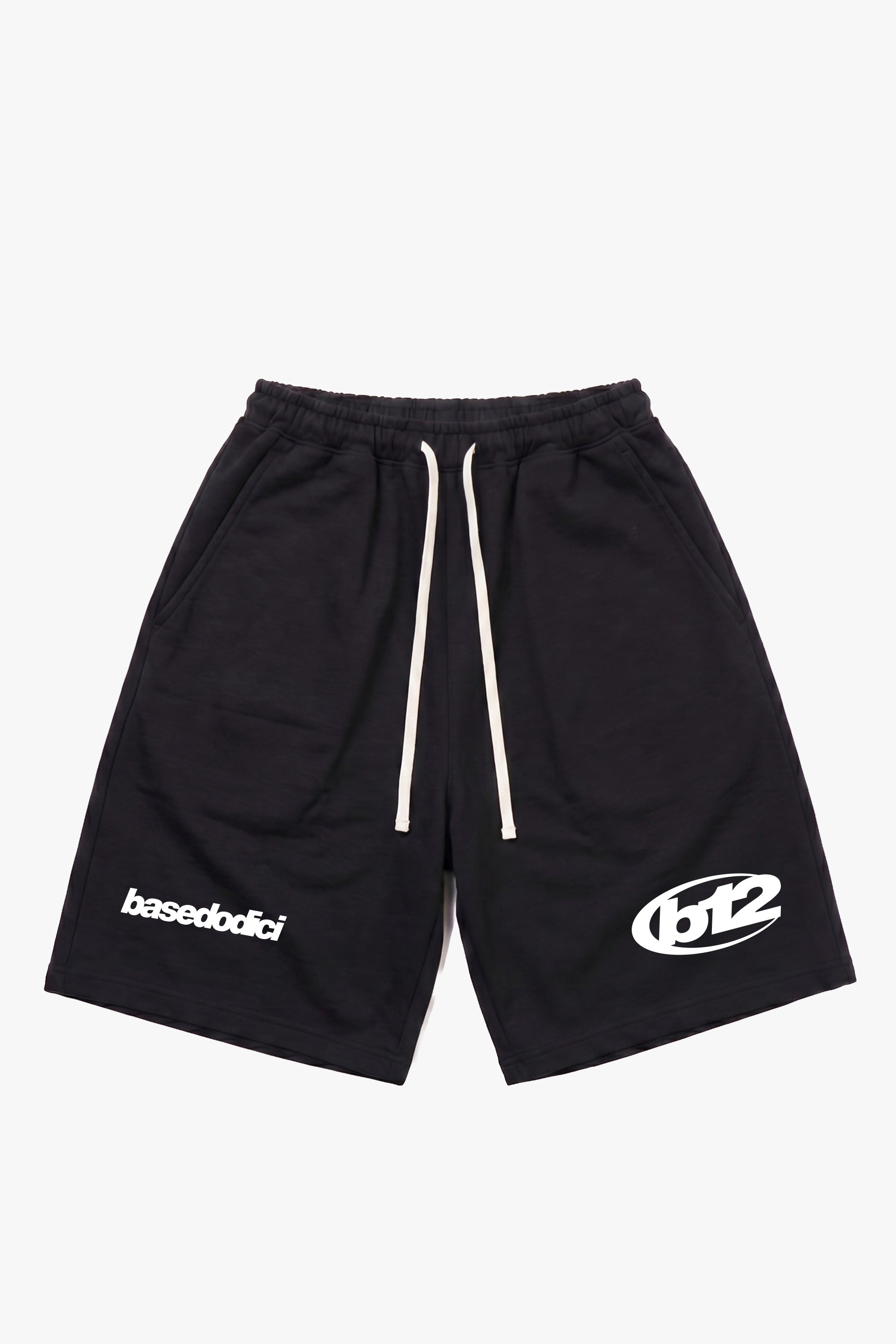 Fleece Jorts "SUMMER CLUB" BASE Black