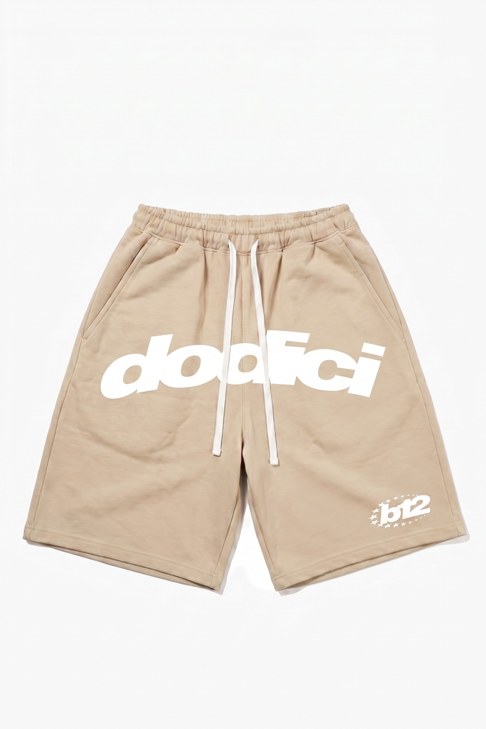 Fleece Jorts "SUMMER CLUB" Dodici Beige