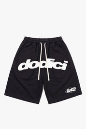 Fleece Jorts "SUMMER CLUB" Dodici Black/White