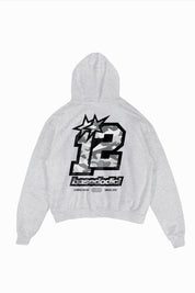 Hoodie "4PLAYERS" Back 12 AshGrey/CamoGrey