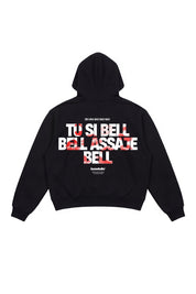 Hoodie "VIRAL EDIT" TU SI BELL BELL Black/Kiss