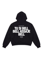 Hoodie "VIRAL EDIT" TU SI BELL BELL Black/White