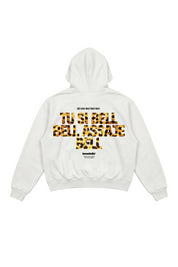 Hoodie "VIRAL EDIT" TU SI BELL BELL White/Animalier