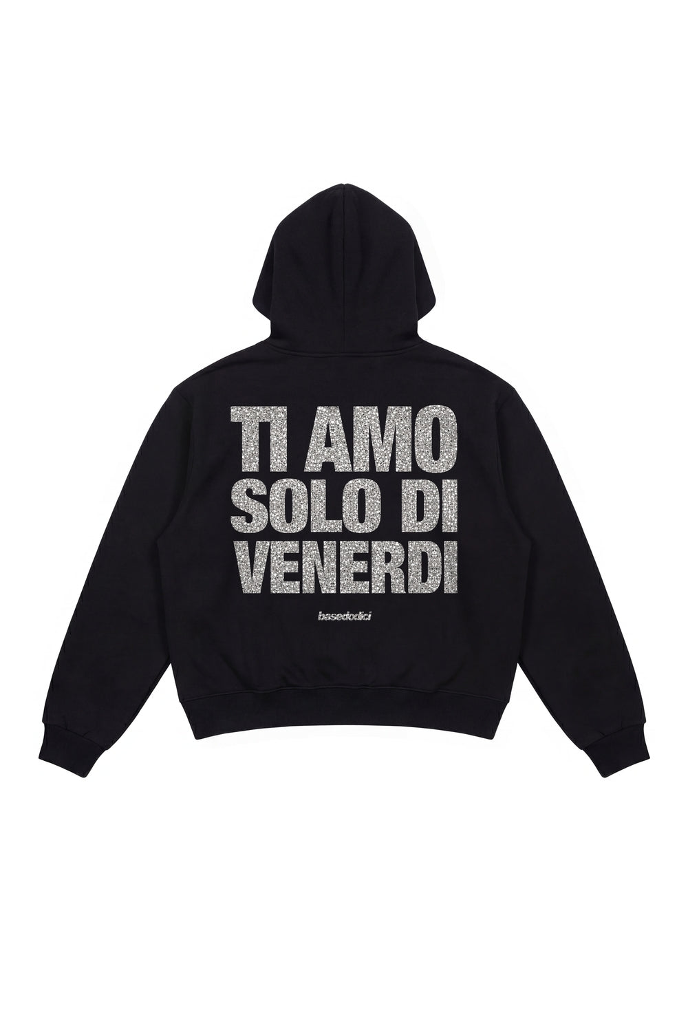 Hoodie "VIRAL EDIT" TiAmoVenerdì Black/Glitter