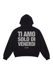 Hoodie "VIRAL EDIT" TiAmoVenerdì Black/Glitter