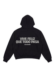Hoodie "VIRAL EDIT" ViveFeliz Black/Glitter