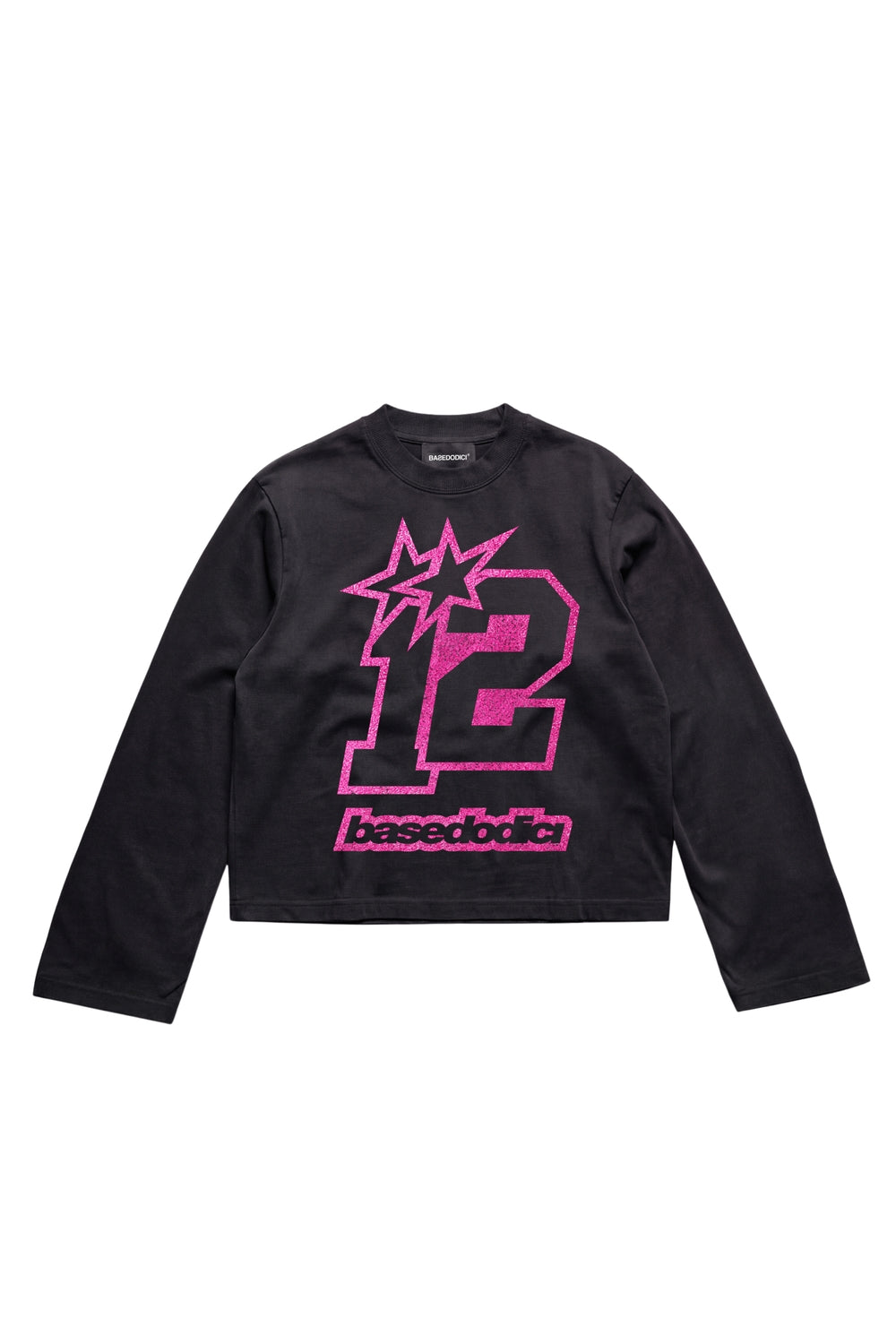 Longsleeve "4PLAYERS" FrontLogo 12 Black/GlitterPink