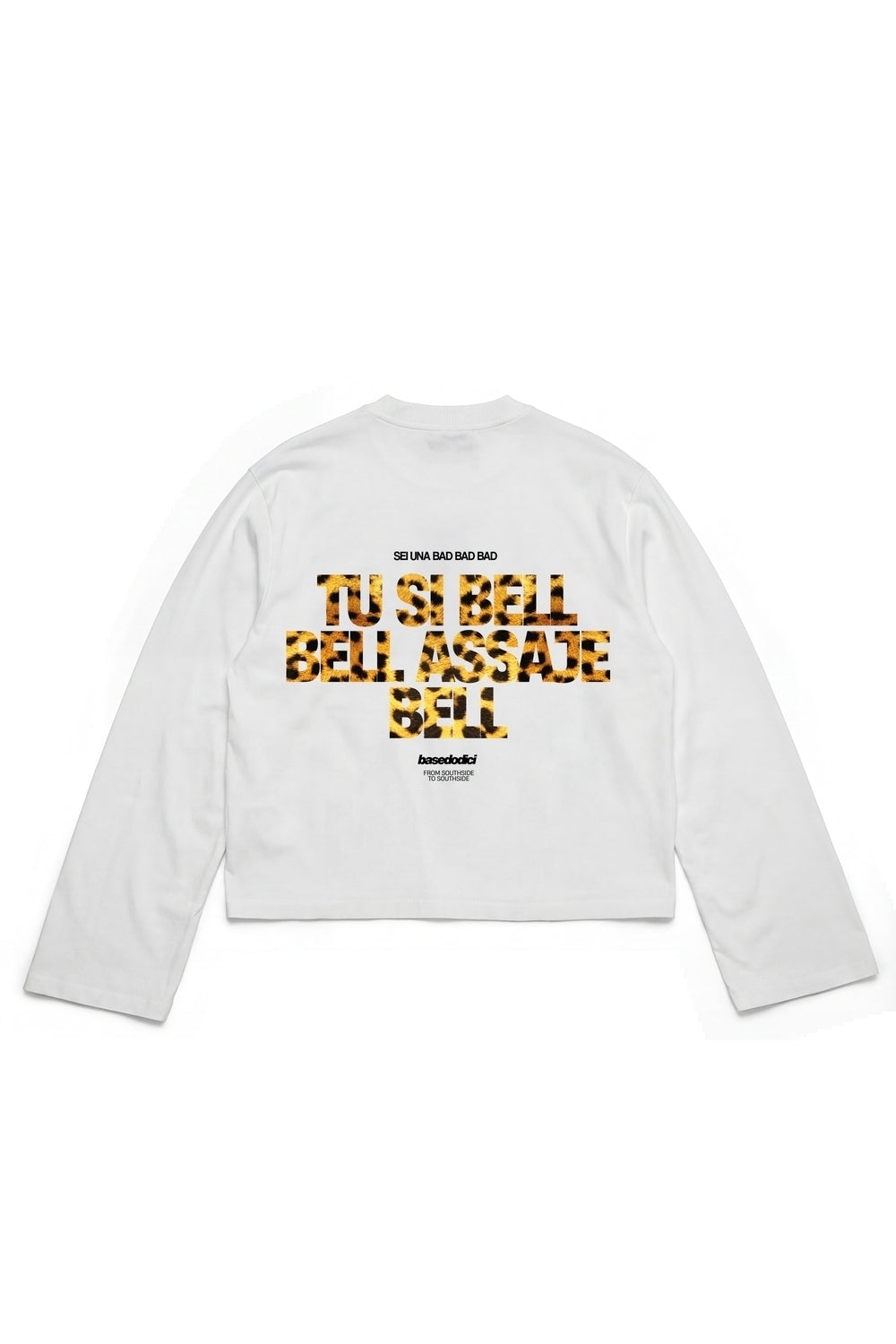 Longsleeve "VIRAL EDIT" TU SI BELL BELL White/Animalier