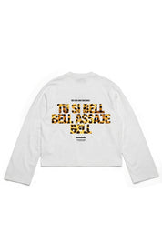 Longsleeve "VIRAL EDIT" TU SI BELL BELL White/Animalier